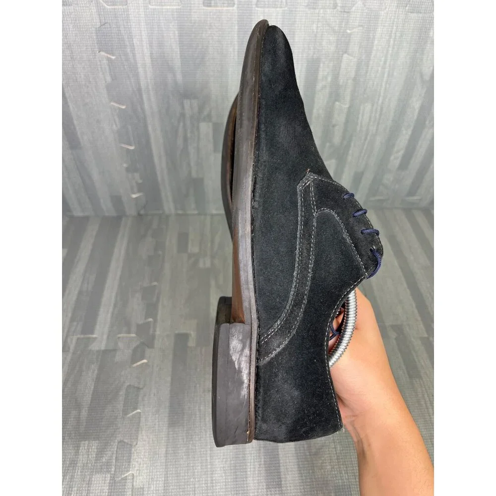 Johnston Murphy Oxford size 10 Mens Black Suede Dress Shoes